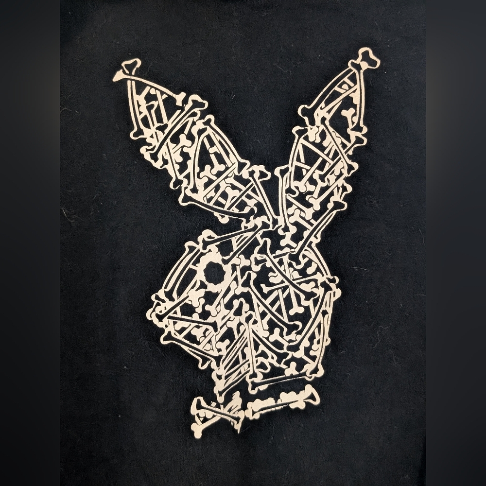 PLAYBOY Black Hoodie with White Logo - Picture 2 of 4
